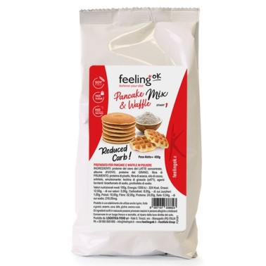 FEELING OK PANCAKE & WAFFLE MIX START 1 - 400 gr AVENE - ALIMENTI PROTEICI