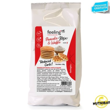 FEELING OK PANCAKE & WAFFLE MIX START 1 - 400 gr AVENE - ALIMENTI PROTEICI