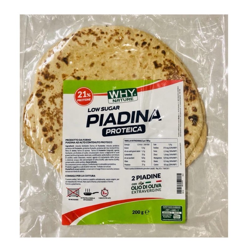 WHY NATURE PIADINA PROTEICA 200 gr ( 2 X 100 gr )