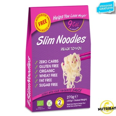 EAT WATER SLIM PASTA NOODLES ZERO CARBO 270 gr AVENE - ALIMENTI PROTEICI