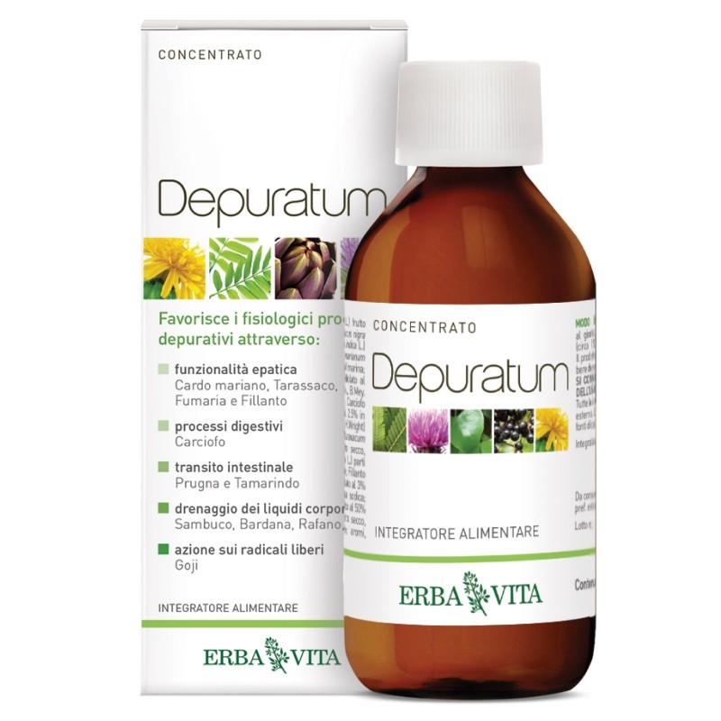 ERBA VITA DEPURATUM CONCENTRATO 200 ml DRENANTI DIURETICI