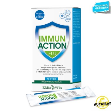 ERBA VITA IMMUN ACTION FLU 10 stick BENESSERE-SALUTE