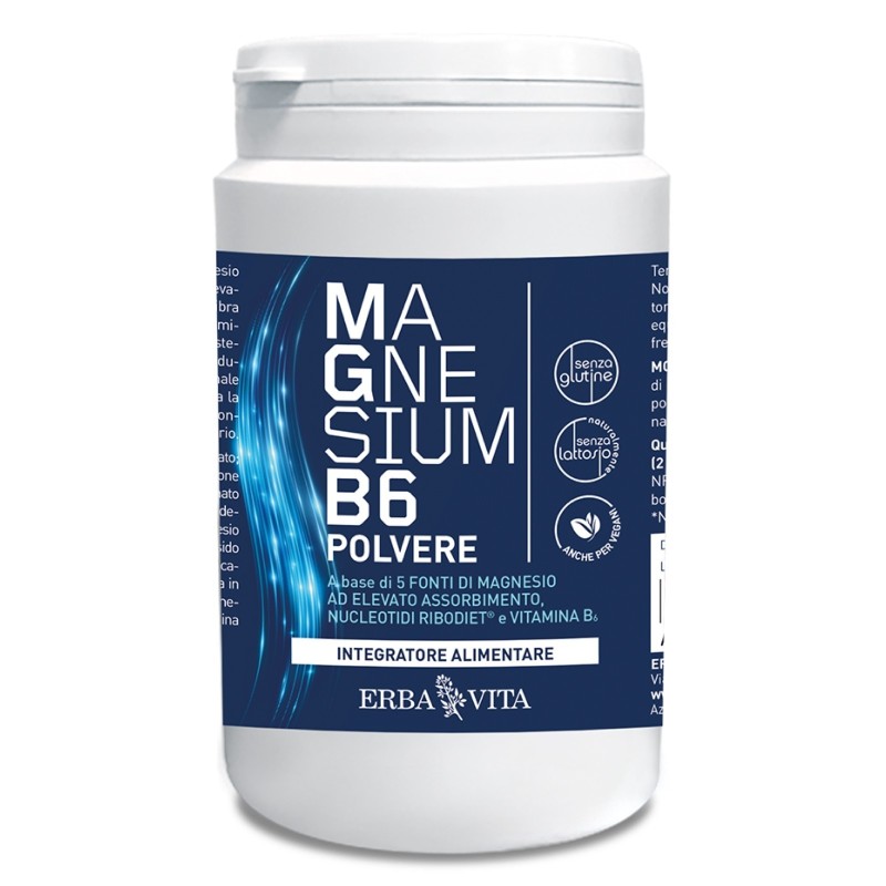 ERBA VITA MAGNESIUM B6 POLVERE 200 gr SALI MINERALI