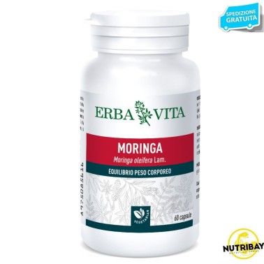 ERBA VITA MORINGA 60 caps vegetali BRUCIA GRASSI TERMOGENICI