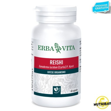 ERBA VITA REISHI 60 caps vegetali BENESSERE-SALUTE