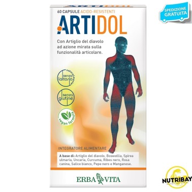 ERBA VITA ARTIDOL 60 caps vegetali BENESSERE ARTICOLAZIONI