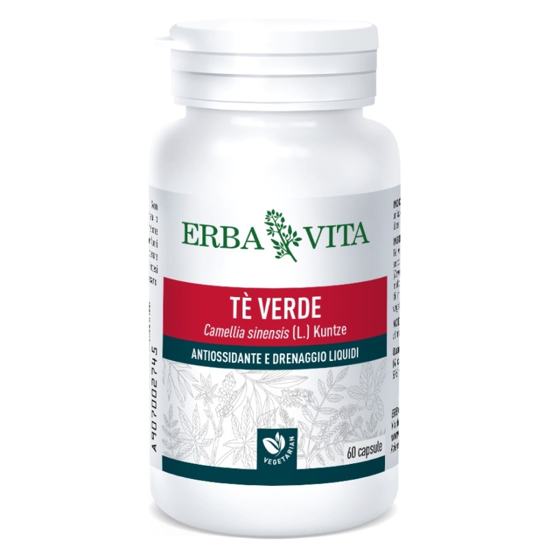 ERBA VITA TE' VERDE 60 caps vegetali BENESSERE-SALUTE