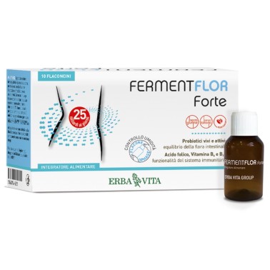 ERBA VITA FERMENTFLOR FORTE 10 flaconcini BENESSERE-SALUTE