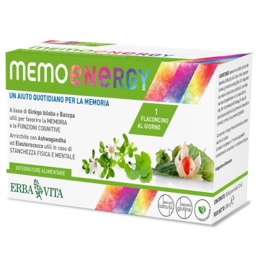 ERBA VITA MEMO ENERGY 10 flaconcini BENESSERE-SALUTE