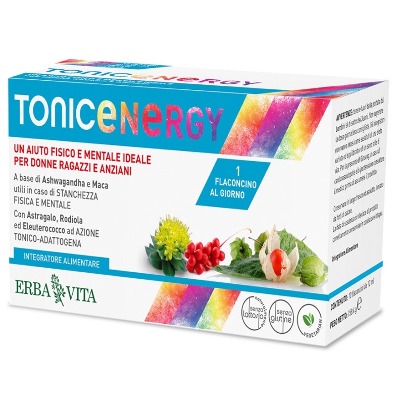 ERBA VITA TONIC ENERGY 10 flaconcini BENESSERE-SALUTE