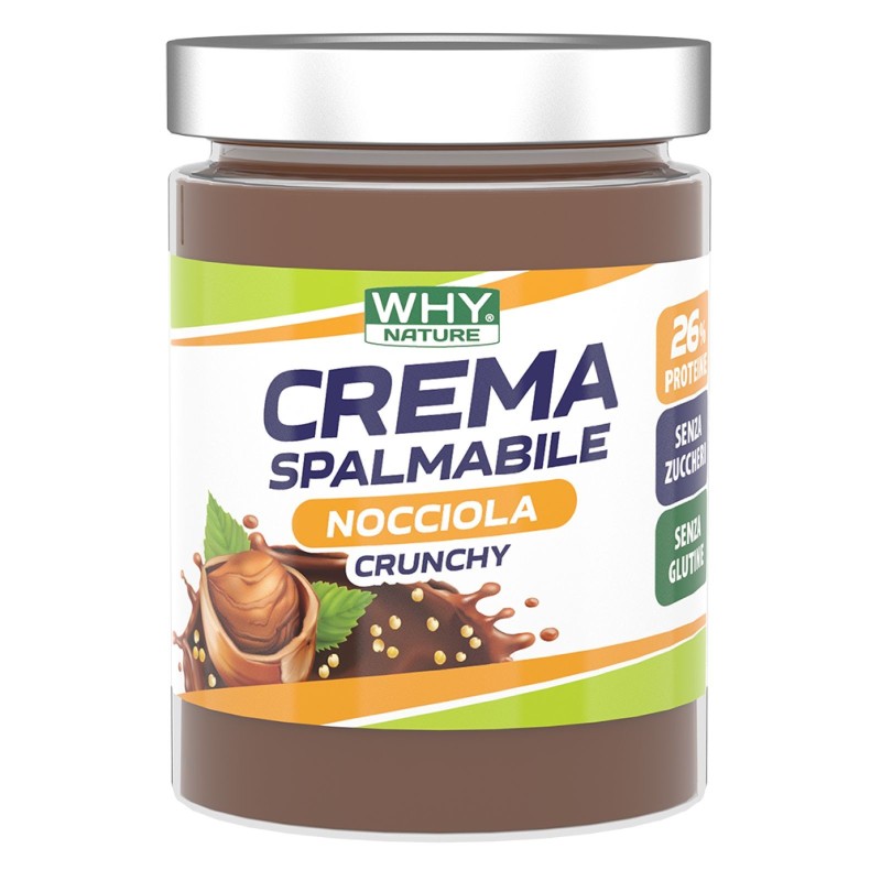 WHY NATURE CREMA SPALMABILE NOCCIOLA CRUNCHY 300 gr AVENE - ALIMENTI PROTEICI