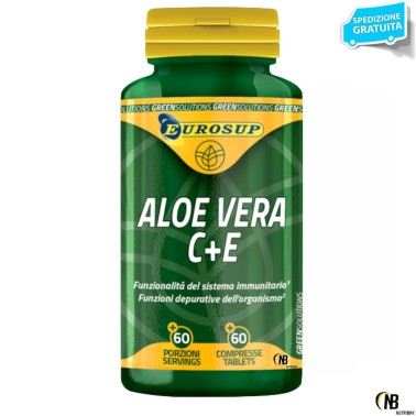 Eurosup Aloe Vera 60 compresse Integratore di Aloe con Vitamina C e E BENESSERE-SALUTE