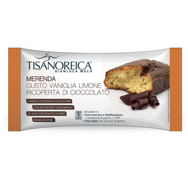 TISANOREICA MERENDA RICOPERTA DI CIOCCOLATO 50 gr AVENE - ALIMENTI PROTEICI