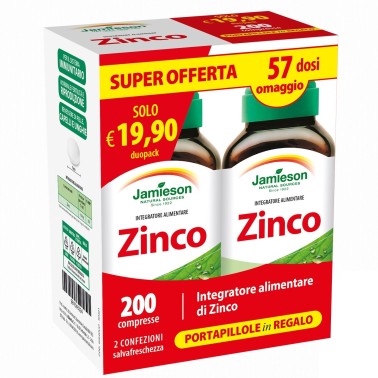JAMIESON ZINCO DUO PACK 2 X 100 cpr in vendita su Nutribay.it