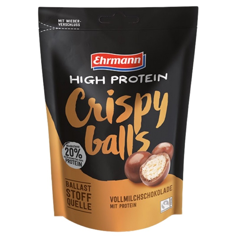 EHRMANN HIGH PROTEIN - CRISPY BALLS CIOCCOLATO 90 gr AVENE - ALIMENTI PROTEICI