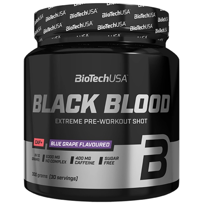 BIOTECH USA BLACK BLOOD CAF+ 300 gr PRE ALLENAMENTO