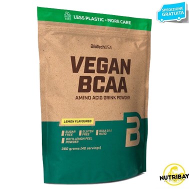 BIOTECH USA VEGAN BCAA + B6 360 gr AMINOACIDI BCAA