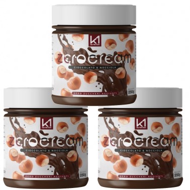 K1 NUTRITION ZERO CREAM CIOCCOLATO NOCCIOLA 3 x 250 gr AVENE - ALIMENTI PROTEICI