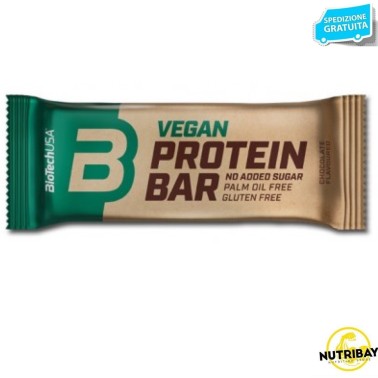 BIOTECH USA VEGAN PROTEIN BAR 1 barretta 50 gr BARRETTE ENERGETICHE