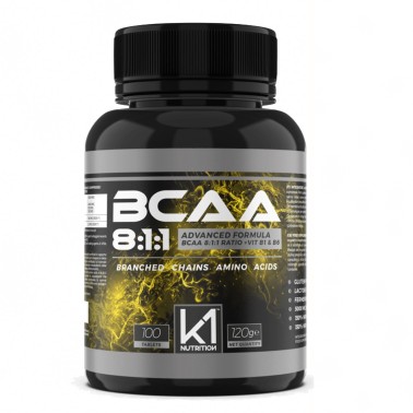 K1 Nutrition BCAA 8:1:1 100 cpr - Advanced Formula con Vitamina B1 e B6 in vendita su Nutribay.it