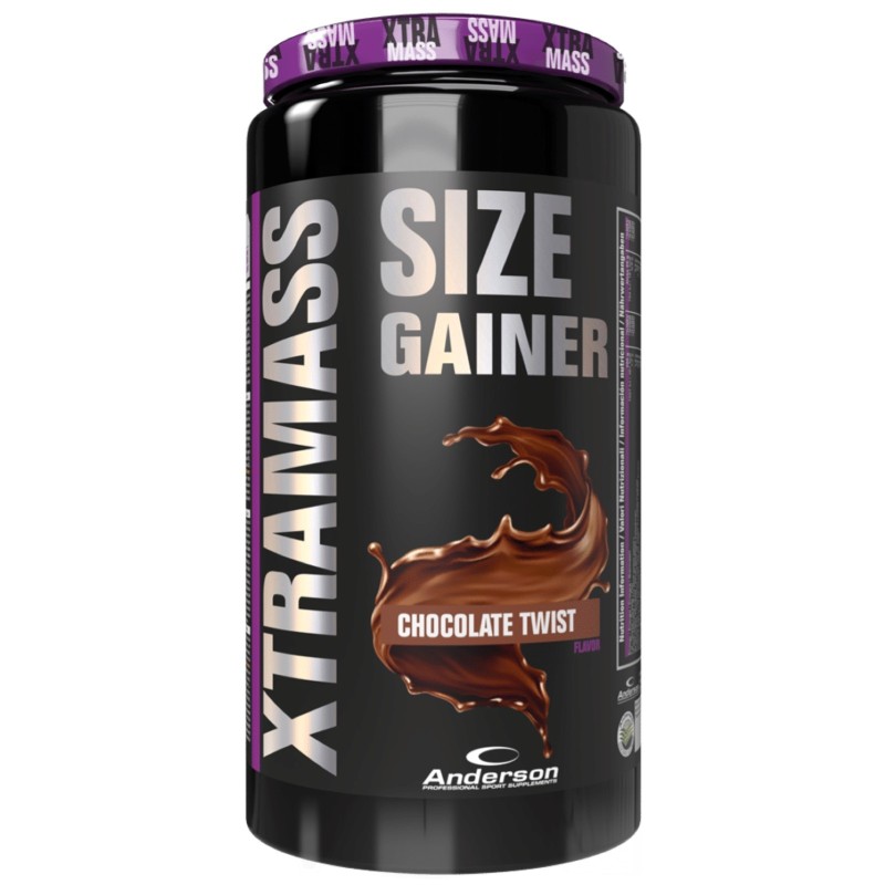 ANDERSON Xtra Mass 1100 gr Gainer di Proteine Whey Creatina Arginina Tribulus GAINERS AUMENTO MASSA