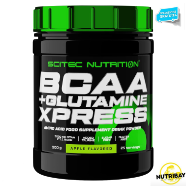 SCITEC NUTRITION BCAA + GLUTAMINE XPRESS 300 gr Aminoacidi Ramificati con L-glutammina AMINOACIDI BCAA