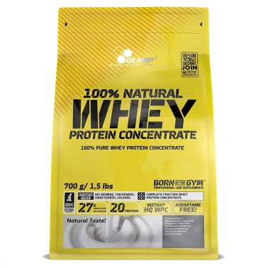 OLIMP NUTRITION 100% NATURAL WHEY PROTEIN CONCENTRATE 700 gr in vendita su Nutribay.it
