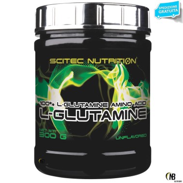 Scitec Nutrition L-Glutamine 300 gr. Glutammina in Polvere Anticatabolico GLUTAMMINA