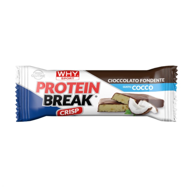 WHY SPORT PROTEIN BREAK CRISP 1 barretta da 30 gr BARRETTE ENERGETICHE