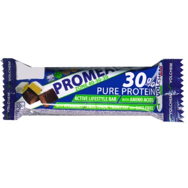 Volchem Promeal Barretta Proteica da 50 gr. per Dieta a Zona 40-30-30 BARRETTE ENERGETICHE