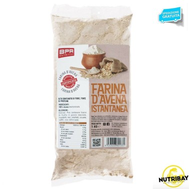 BPR NUTRITION FARINA D'AVENA ISTANTANEA 1 kg AVENE - ALIMENTI PROTEICI