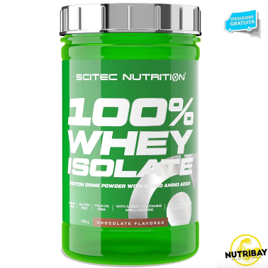 SCITEC NUTRITION 100% WHEY ISOLATE 700 gr PROTEINE SIERO DEL LATTE + GLUTAMMINA PROTEINE