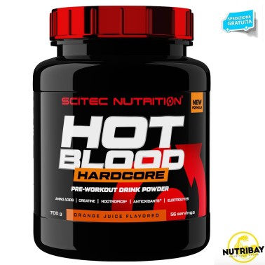 SCITEC NUTRITION HOT BLOOD HARDCORE - 700 gr PRE ALLENAMENTO