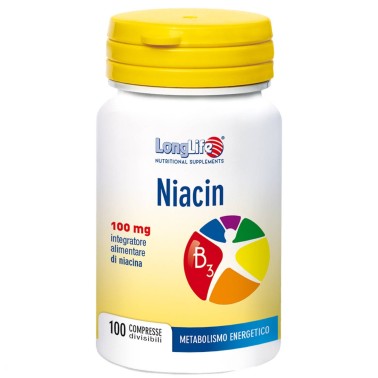 LONG LIFE NIACIN 100 cpr BENESSERE-SALUTE