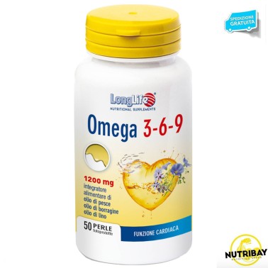 LONG LIFE OMEGA 3-6-9 1200 mg - 50 perle OMEGA 3