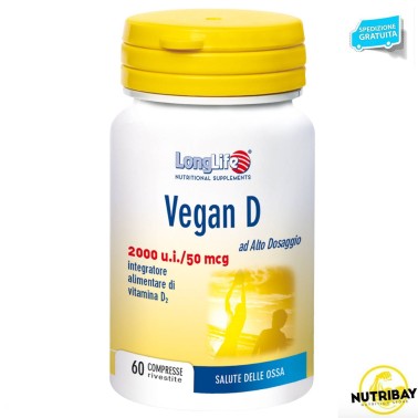 LONG LIFE VEGAN D 2000 U.I. - 60 cpr VITAMINE