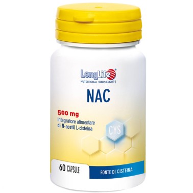 LONG LIFE NAC 500 mg - 60 caps BENESSERE-SALUTE