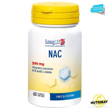 LONG LIFE NAC 500 mg - 60 caps BENESSERE-SALUTE