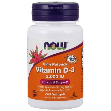 NOW FOODS VITAMIN D3 - 2000 240 PERLE VITAMINE