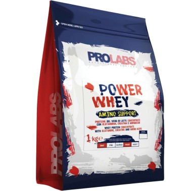 PROLABS POWER WHEY AMINO SUPPORT busta da 1 kg PROTEINE