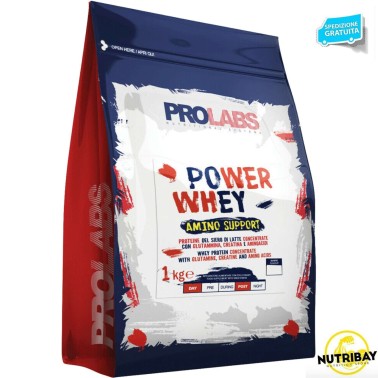 PROLABS POWER WHEY AMINO SUPPORT busta da 1 kg PROTEINE