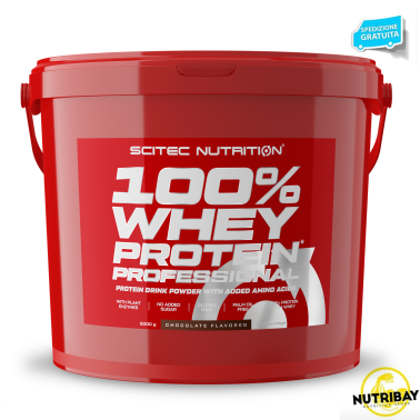 SCITEC NUTRITION 100% Whey Protein Professional 5 Kg Proteine Siero del Latte PROTEINE