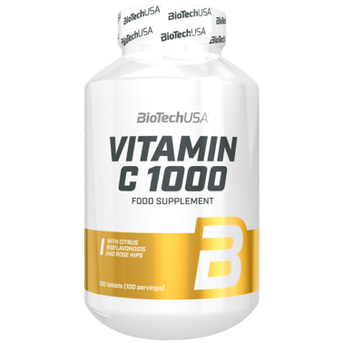 Biotech Usa Vitamin C 1000 100 cpr Vitamina C con rosa canina e bioflavonoidi VITAMINE