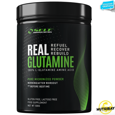 Self Real Glutamine 500 gr Puro Aminoacido Glutammina in Polvere GLUTAMMINA