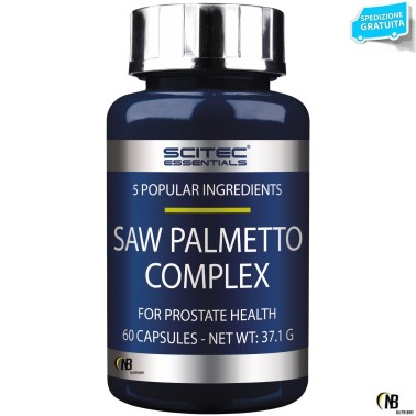 Scitec Saw Palmetto Complex 60 cps. Integratore Serenoa Repens salute Prostata BENESSERE-SALUTE
