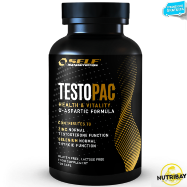 Self Testo Pac 120 cps Testosterone Booster con Tribulus DAA Zinco Selenio e B6 TONICI