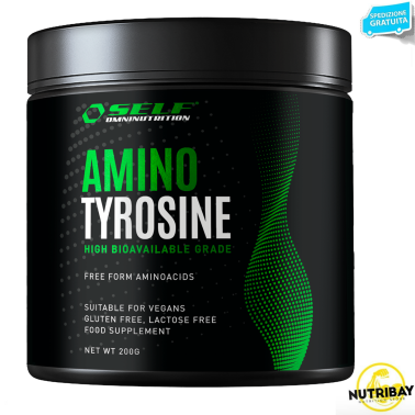 Self Omninutrition Amino Tyrosine 200 gr Aminoacido Tirosina in polvere BENESSERE-SALUTE