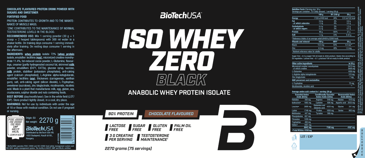 ISO WHEY ZERO BLACK